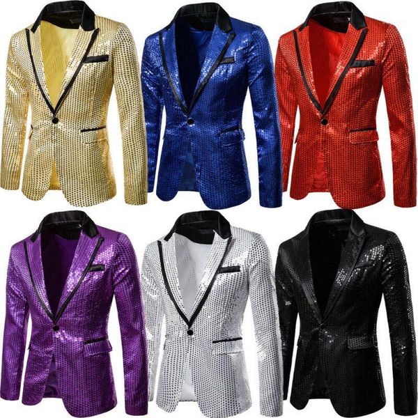 men tuxedo suit bling sequins one button party coat blazer gentleman jacket, White;black
men tuxedo suit bling sequins one button party coat blazer gentleman jacket, White;black