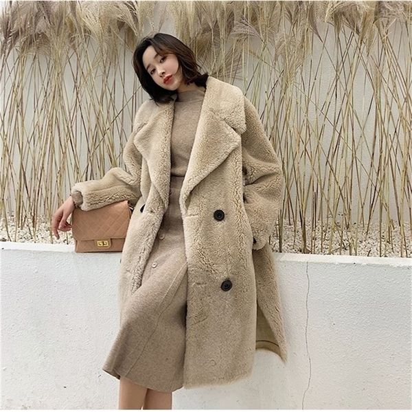 obrix winter straight female 100% sheep wool v-neck double breasted casual full sleeve streetwear fashionable fur coat for women 201218, Black
obrix winter straight female 100% sheep wool v-neck double breasted casual full sleeve streetwear fashionable fur coat for women 201218, Black