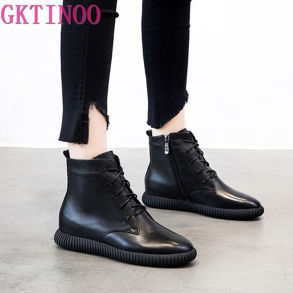 boots gktinoo fashion winter shoe genuine leather ankle shoes vintage casual warm velvet retro handmade women boot, Black
boots gktinoo fashion winter shoe genuine leather ankle shoes vintage casual warm velvet retro handmade women boot, Black
