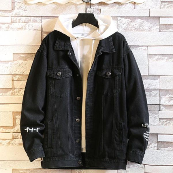 hamboder men's jackets trend new solid color loose casual large size denim lapel coats denim spring casual jacket #351, Black;brown
hamboder men's jackets trend new solid color loose casual large size denim lapel coats denim spring casual jacket #351, Black;brown