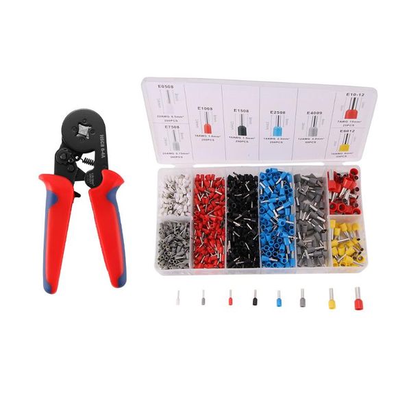 professional hand tool sets ferrule crimping kit, hexagonal sawtooth self-adjustable ratchet wire terminals crimper kit with 1200pcs
professional hand tool sets ferrule crimping kit, hexagonal sawtooth self-adjustable ratchet wire terminals crimper kit with 1200pcs