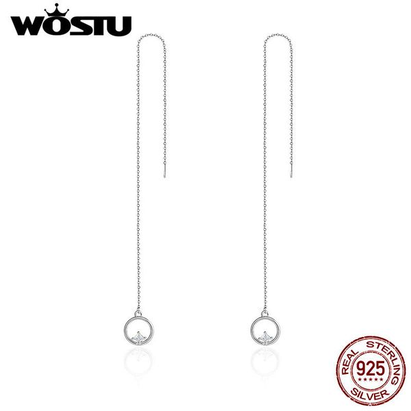 wostu original design 925 sterling silver round circle with clear square zirconia long drop earrings for women jewelry cqe080 q1218
wostu original design 925 sterling silver round circle with clear square zirconia long drop earrings for women jewelry cqe080 q1218