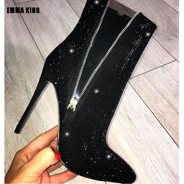 boots women fashion mid-calf lady luxurious full crystal high heels black booties pointed toe shoes 2021
boots women fashion mid-calf lady luxurious full crystal high heels black booties pointed toe shoes 2021