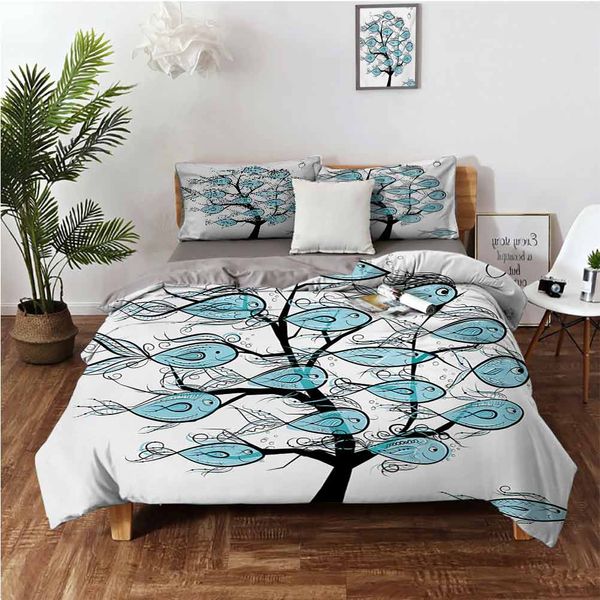 life of tree of funny fish figures on the branches with different s printbedding 3-piece set
life of tree of funny fish figures on the branches with different s printbedding 3-piece set