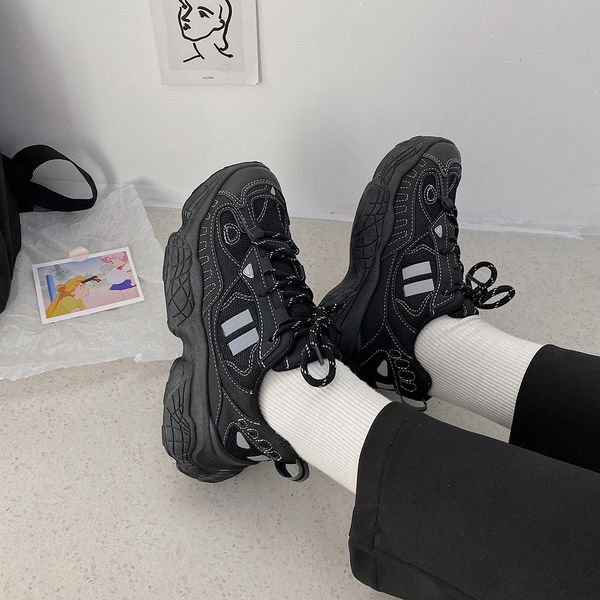 street racket feet breathable sneakers women's 2020 women's shoes women flat shoes c1120, Black
street racket feet breathable sneakers women's 2020 women's shoes women flat shoes c1120, Black