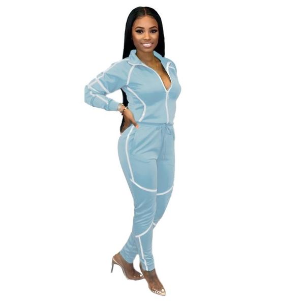 women tracksuit two piece set women's clothing fall winter long sleeve pants featured stitching women's casual sports suit, Gray
women tracksuit two piece set women's clothing fall winter long sleeve pants featured stitching women's casual sports suit, Gray