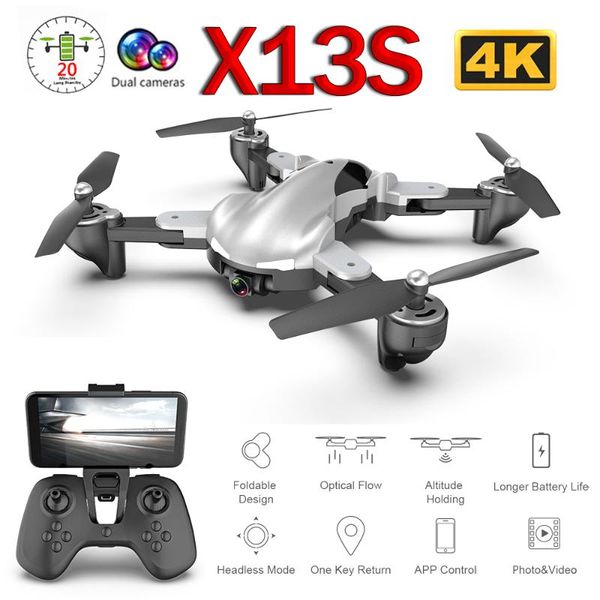 x13s foldable rc drone 1080p/4k camera gesture p video optical flow position rc helicopter drone altitude hold stable flight
x13s foldable rc drone 1080p/4k camera gesture p video optical flow position rc helicopter drone altitude hold stable flight