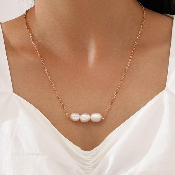 chokers 1pcs women necklaces gold simple geometric pearl pendant clavicle chain necklace charm wedding party female jewelry gifts, Golden;silver
chokers 1pcs women necklaces gold simple geometric pearl pendant clavicle chain necklace charm wedding party female jewelry gifts, Golden;silver