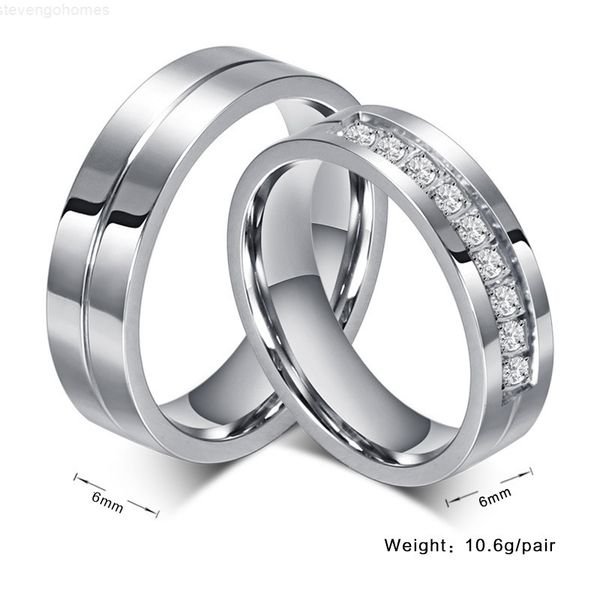 wholesale 6mm wedding rings stainless steel couple 10factory/lots ring cz stone provide mix size 201218, Silver
wholesale 6mm wedding rings stainless steel couple 10factory/lots ring cz stone provide mix size 201218, Silver