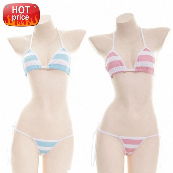 japanese lingerie lolita kawaii blue pink white striped mini bikini cosplay erotic costumes bra women underwear set #jt7s, Black;white
japanese lingerie lolita kawaii blue pink white striped mini bikini cosplay erotic costumes bra women underwear set #jt7s, Black;white