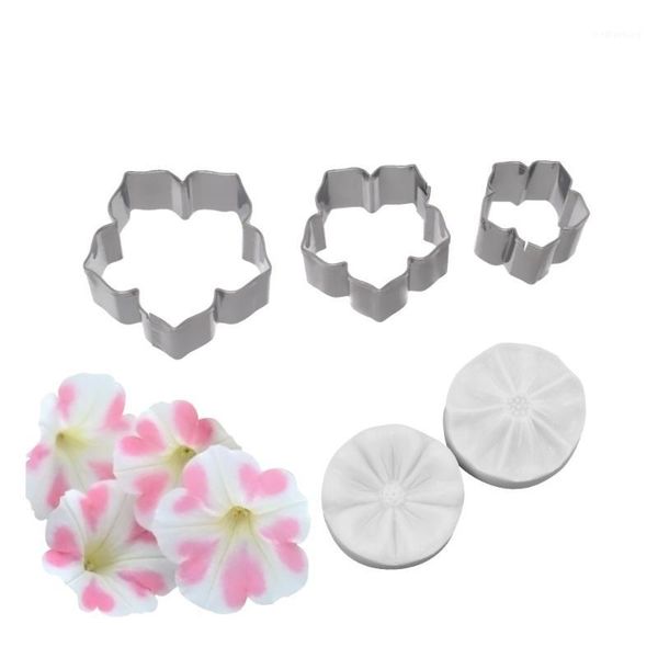 cake tools 5pcs petunia flower petal veiner silicone molds stainless steel cutter mold set fondant decorating tool diy handmade mould1
cake tools 5pcs petunia flower petal veiner silicone molds stainless steel cutter mold set fondant decorating tool diy handmade mould1