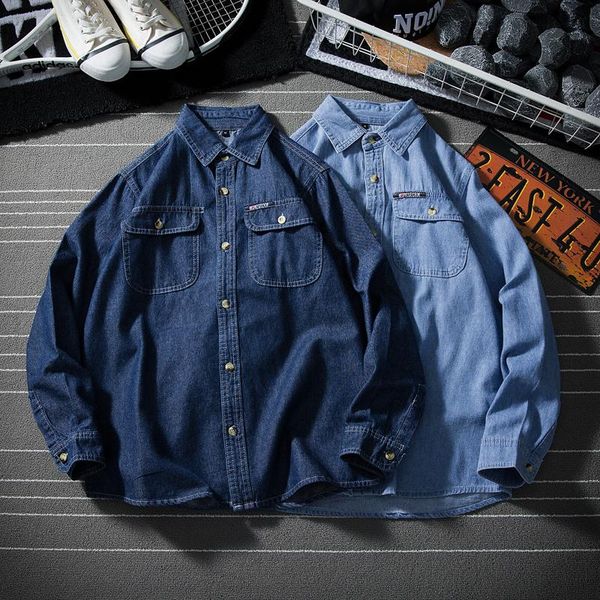 men's casual shirts 2021 autumn and summer youth denim shirt thin section long-sleeved loose large size dress sunscreen overalls jacket, White;black
men's casual shirts 2021 autumn and summer youth denim shirt thin section long-sleeved loose large size dress sunscreen overalls jacket, White;black