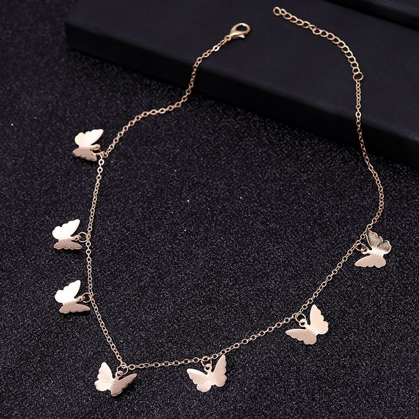 fashion cute animal butterfly choker necklaces for women alloy multilayer clavicle chain necklaces party jewelry accessories, Silver
fashion cute animal butterfly choker necklaces for women alloy multilayer clavicle chain necklaces party jewelry accessories, Silver