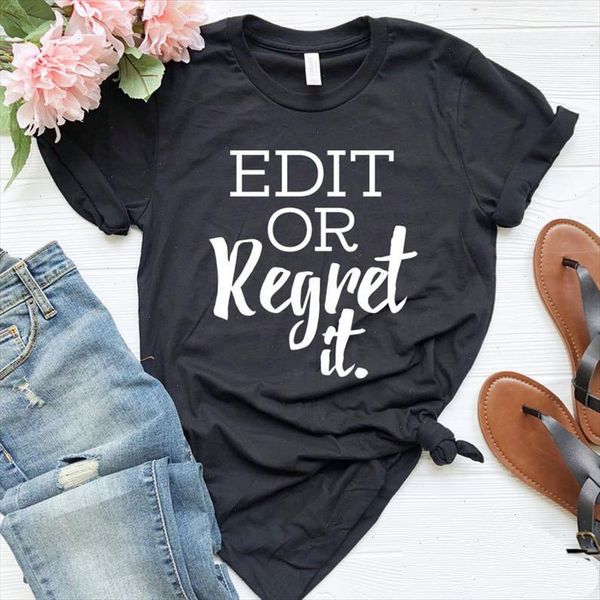 edit or regret it english teacher women tshirt cotton casual funny t shirt lady yong girl tee 5 colors drop s, White
edit or regret it english teacher women tshirt cotton casual funny t shirt lady yong girl tee 5 colors drop s, White