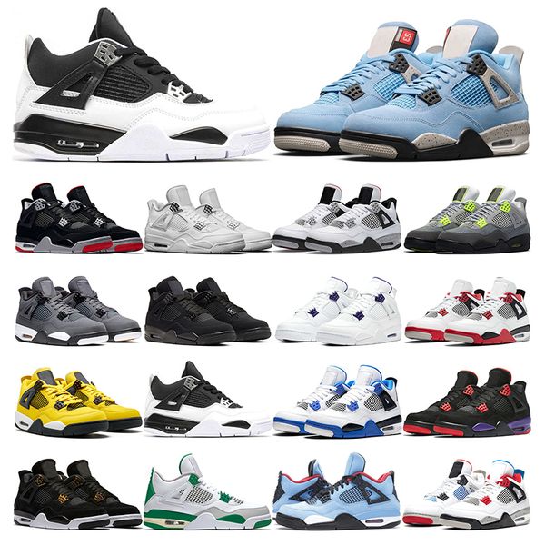 new arrival mens basketball shoes 4s jumpman 4 university blue pine green fired red white cement black cat men trainer sport sneaker outdoor
new arrival mens basketball shoes 4s jumpman 4 university blue pine green fired red white cement black cat men trainer sport sneaker outdoor