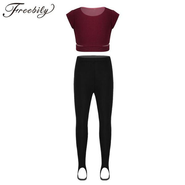 yoga outfits set of two kids girls cap sleeves sets gymnastic workout crop and stirrup pantyhose stockings leggings pants dancewear, White;red
yoga outfits set of two kids girls cap sleeves sets gymnastic workout crop and stirrup pantyhose stockings leggings pants dancewear, White;red