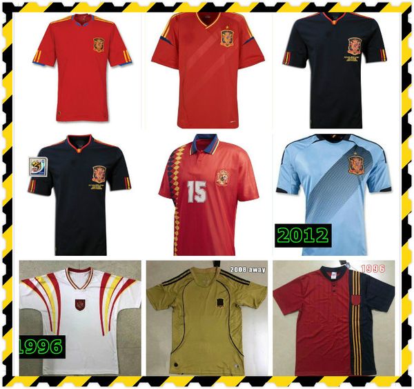spain retro soccer jerseys 1996 2008 10 vintage classic a.iniesta torres raul jerseys xavi david villa camisa de futebol shirts long seelve, Black;yellow
spain retro soccer jerseys 1996 2008 10 vintage classic a.iniesta torres raul jerseys xavi david villa camisa de futebol shirts long seelve, Black;yellow