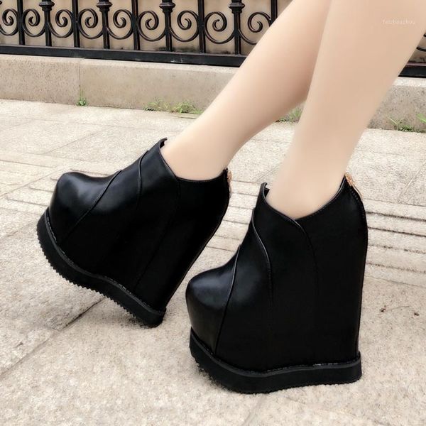 increase within short boots 15 cm thick bottom wedges casual shoes simple super high heel womens ankle boots fashion single boot1, Black
increase within short boots 15 cm thick bottom wedges casual shoes simple super high heel womens ankle boots fashion single boot1, Black