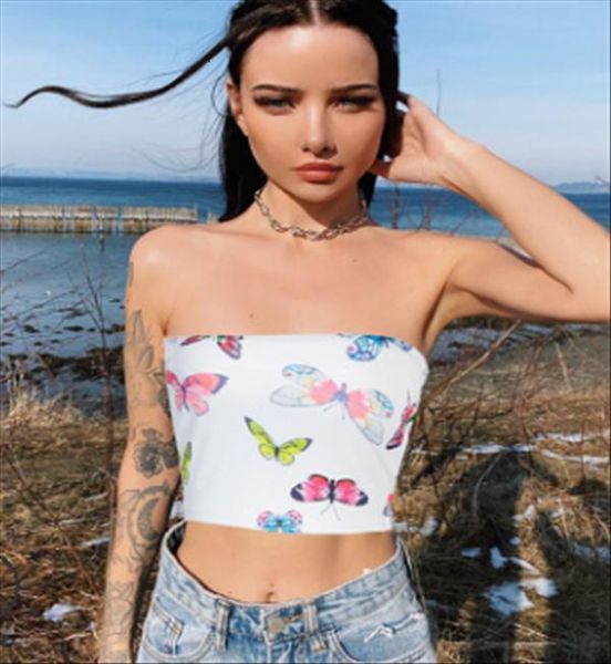 2020 new summer squares printed chest cover wrap vest crop for women drop shipping, White
2020 new summer squares printed chest cover wrap vest crop for women drop shipping, White