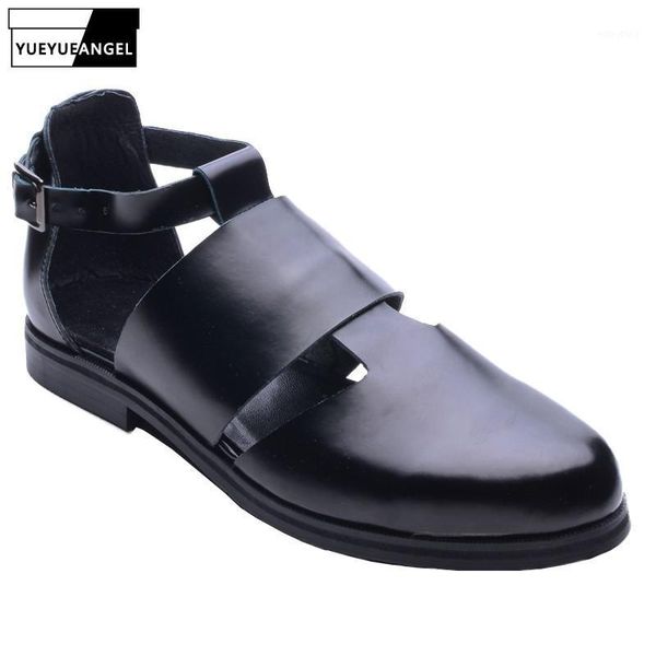 british men sandals summer pointed toe hollow out genuine leather sandals shoes 2020 new gladiator runway beach shoes1, Black
british men sandals summer pointed toe hollow out genuine leather sandals shoes 2020 new gladiator runway beach shoes1, Black