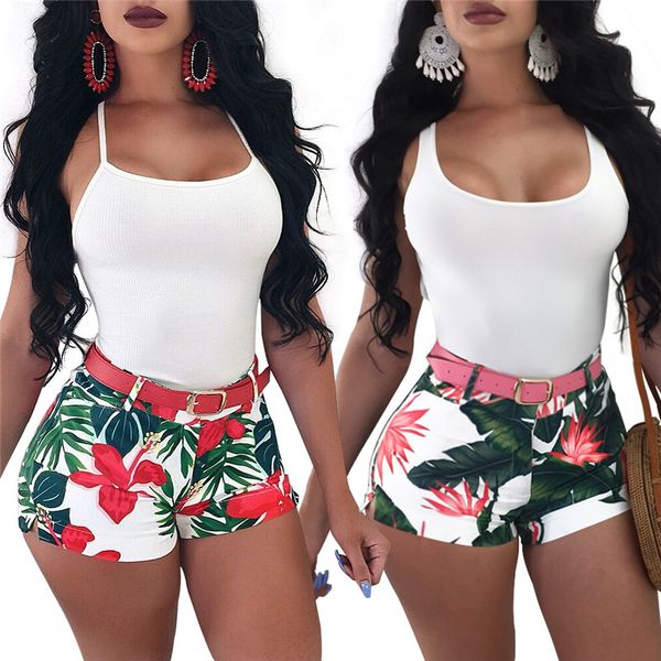 summer fashion flowers print shorts (excluding belt) womens shorts pants, White;red
summer fashion flowers print shorts (excluding belt) womens shorts pants, White;red