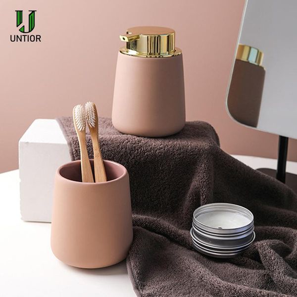 untior 350ml ceramic hand soap dispenser bottle liquid soap bottle lotion dispensing pump ceramics mugs bathroom set
untior 350ml ceramic hand soap dispenser bottle liquid soap bottle lotion dispensing pump ceramics mugs bathroom set