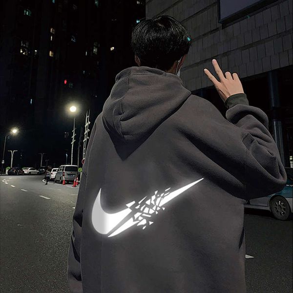 autumn style plush hooded double 12 sweater men's trend loose fashion ins winter reflective coat, Black
autumn style plush hooded double 12 sweater men's trend loose fashion ins winter reflective coat, Black