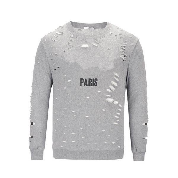 ripped printing cotton men's designer ripped street sweater letters fashion quality clothing sweatshirt high sweater gtohv, Black
ripped printing cotton men's designer ripped street sweater letters fashion quality clothing sweatshirt high sweater gtohv, Black