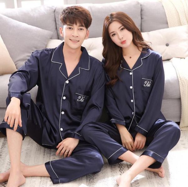 men's sleepwear pajama for men women satin silk pajamas sets couples family casual home clothing valentine's day gift, Black;brown
men's sleepwear pajama for men women satin silk pajamas sets couples family casual home clothing valentine's day gift, Black;brown
