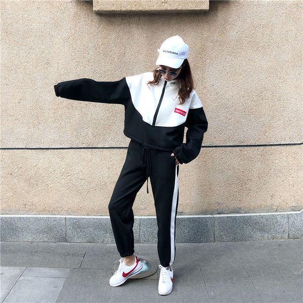+ trousers casual large sports suit two piece short set women autumn suit women's loose long sleeves two-piece pants suit lj201012, Gray
+ trousers casual large sports suit two piece short set women autumn suit women's loose long sleeves two-piece pants suit lj201012, Gray