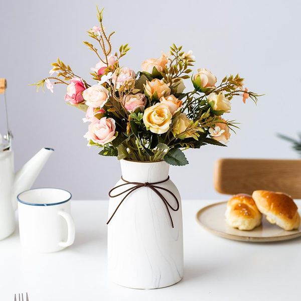 decorative flowers & wreaths 10head/bundle roses silk artificial for wedding party decorations home decor romantic bride bouquet fake
decorative flowers & wreaths 10head/bundle roses silk artificial for wedding party decorations home decor romantic bride bouquet fake