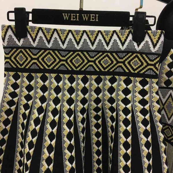 two piece dress amolapha women vintage knit sweater skirts sets geometric printed female woman knitting clothing suits 90r3, White
two piece dress amolapha women vintage knit sweater skirts sets geometric printed female woman knitting clothing suits 90r3, White