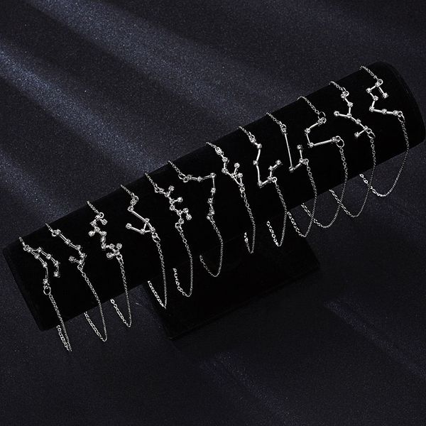 12 constellation zodiac necklace horoscope sign zircon korean jewelry star galaxy libra astrology women necklace gift with retail card, Silver
12 constellation zodiac necklace horoscope sign zircon korean jewelry star galaxy libra astrology women necklace gift with retail card, Silver