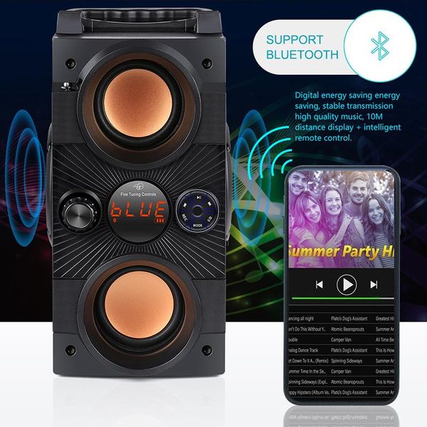 10w/20w portable wireless bluetooth speaker boombox big power subwoofer loudspeaker for party outdoor support fm 2500mah battery
10w/20w portable wireless bluetooth speaker boombox big power subwoofer loudspeaker for party outdoor support fm 2500mah battery