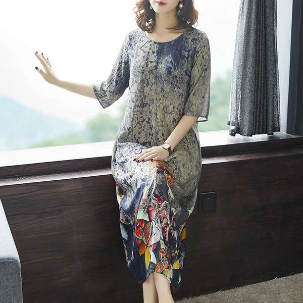 new summer 2019 women's decor silk dress, Black;gray 
new summer 2019 women's decor silk dress, Black;gray