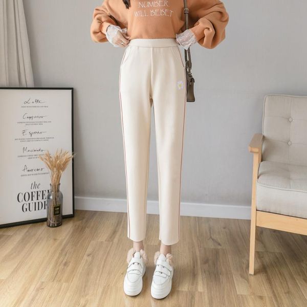 women's pants & capris cherry blossom harajuku autumn winter style plush thickened warm moisturizing woolen fleece, Black;white
women's pants & capris cherry blossom harajuku autumn winter style plush thickened warm moisturizing woolen fleece, Black;white