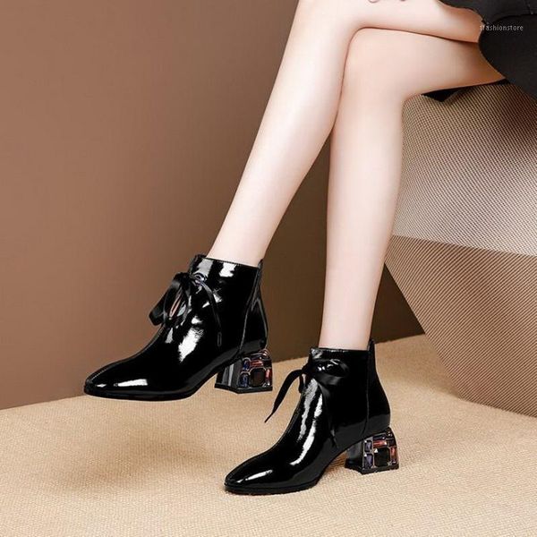 boots women 2021 woman short soft patent leather square toe autumn/winter shoes rhinestone heel female footware black1, Black
boots women 2021 woman short soft patent leather square toe autumn/winter shoes rhinestone heel female footware black1, Black
