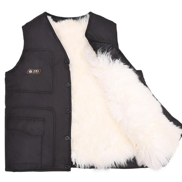 man autumn plus size solid single breasted v-neck sheepskin fur thick down parkas male winter loose warm fur down jackets, Black;white
man autumn plus size solid single breasted v-neck sheepskin fur thick down parkas male winter loose warm fur down jackets, Black;white