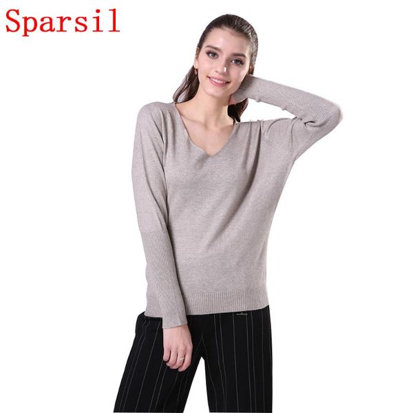 women's sweaters 11.11 sparsil women winter cashmere blend sweater v-neck knitted pullover loose style christmas knitwear large size, White;black
women's sweaters 11.11 sparsil women winter cashmere blend sweater v-neck knitted pullover loose style christmas knitwear large size, White;black