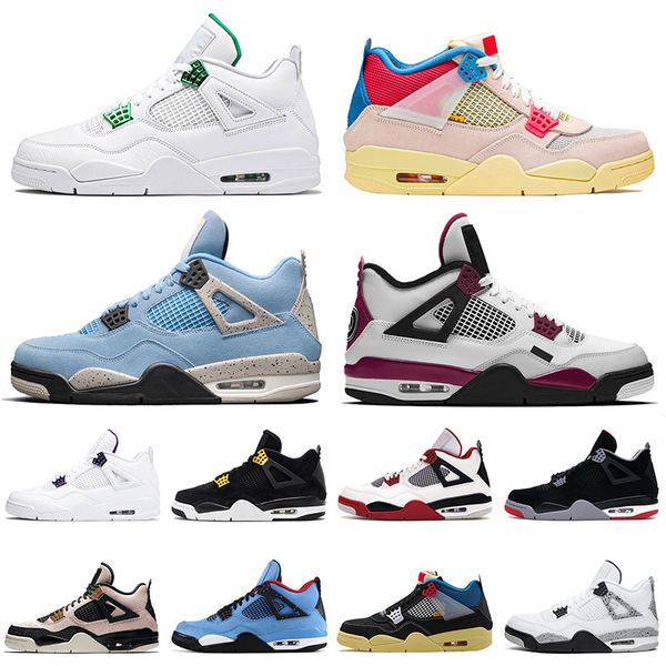 jumpman 4 4s union guava ice 2021 basketball shoes university blue green metallic mens womens royalty white cement off fashion sneakers, White;red
jumpman 4 4s union guava ice 2021 basketball shoes university blue green metallic mens womens royalty white cement off fashion sneakers, White;red