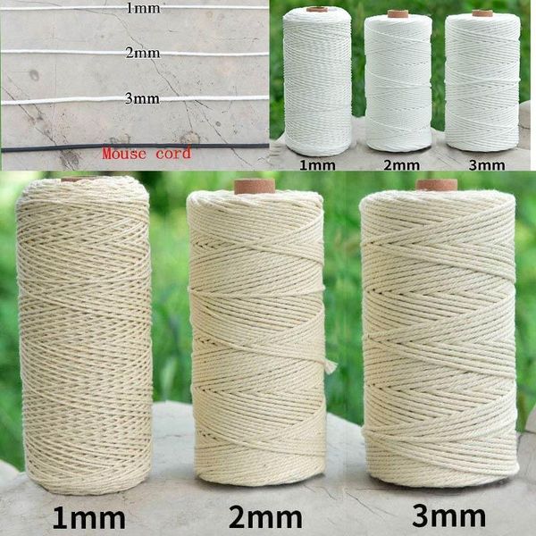 100% natural beige white cotton twisted cord 1 / 2 / 3mm diameter 100m for diy home textile craft macrame artisan macrame string1, Black;white
100% natural beige white cotton twisted cord 1 / 2 / 3mm diameter 100m for diy home textile craft macrame artisan macrame string1, Black;white