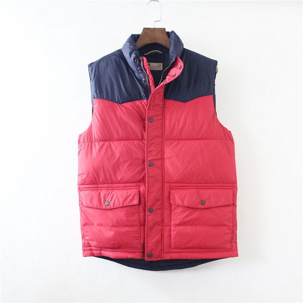 autumn and winter loose casual stand collar color contrast thickened cotton warm sleeveless zipper coat vest men's wear, Black;white
autumn and winter loose casual stand collar color contrast thickened cotton warm sleeveless zipper coat vest men's wear, Black;white