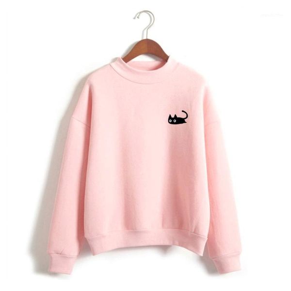 women's hoodies & sweatshirts women casual 2021 solid kitten embroidery long sleeve o-neck student pullovers fleece female coat hoodie, Black
women's hoodies & sweatshirts women casual 2021 solid kitten embroidery long sleeve o-neck student pullovers fleece female coat hoodie, Black
