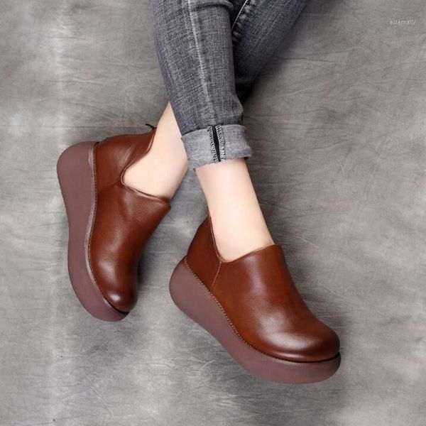 boots spring autumn women shoes retro genuine leather ankle winter wedge thick bottom platform heel female warm shoe1, Black
boots spring autumn women shoes retro genuine leather ankle winter wedge thick bottom platform heel female warm shoe1, Black