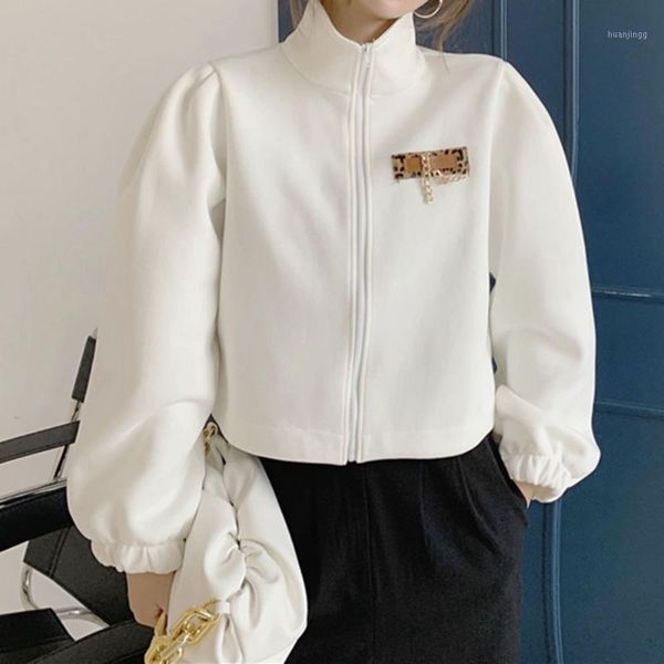 jacket women short coat fashion solid color 2020 new cool stand-up collar casual spring autumn wear zipper slim loose korean1, Black;brown
jacket women short coat fashion solid color 2020 new cool stand-up collar casual spring autumn wear zipper slim loose korean1, Black;brown