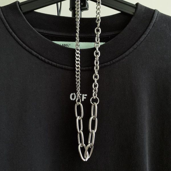 pendant necklaces fashion personality sweater chain men and women hanging ornaments hip hop iron, Silver
pendant necklaces fashion personality sweater chain men and women hanging ornaments hip hop iron, Silver