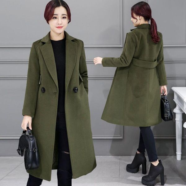 women's trench coats feminino 2021 uk women plus size autumn winter cassic simple woolen maxi long coat female robe outerwear manteau f, Tan;black
women's trench coats feminino 2021 uk women plus size autumn winter cassic simple woolen maxi long coat female robe outerwear manteau f, Tan;black