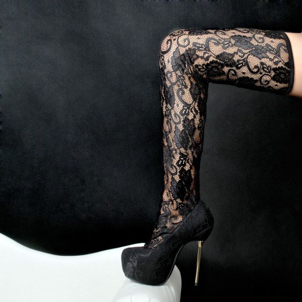 ladies black lace floral metal platform leaping high style women's eyewitnesses on of the knee stage boots y9cy
ladies black lace floral metal platform leaping high style women's eyewitnesses on of the knee stage boots y9cy