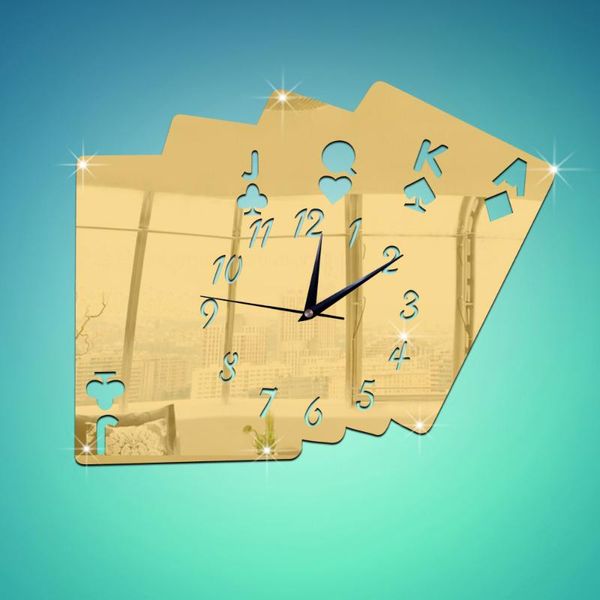 wall clocks relogio parede decorative clock creative 3d stereo poker digital mirror needle playing card stickers duvar saati
wall clocks relogio parede decorative clock creative 3d stereo poker digital mirror needle playing card stickers duvar saati