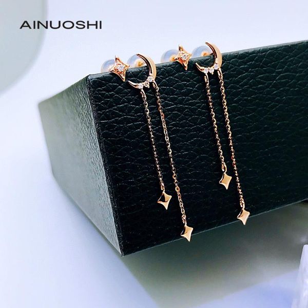 stud ainuoshi 18k gold 0.018 carat real natural diamond earrings ,women fashion star moon dancing jewelry gift, Golden;silver
stud ainuoshi 18k gold 0.018 carat real natural diamond earrings ,women fashion star moon dancing jewelry gift, Golden;silver